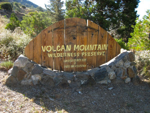 Volcan Mountain Sign