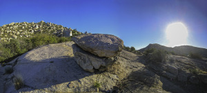 Table Rock on the Ellie Lane loop of the Iron Mountain Hike