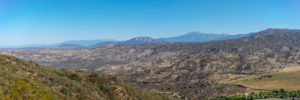 Looking towards the mountains in the east.