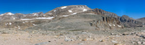 Looking towards the top of Mt Langley from the top of New Army Pass